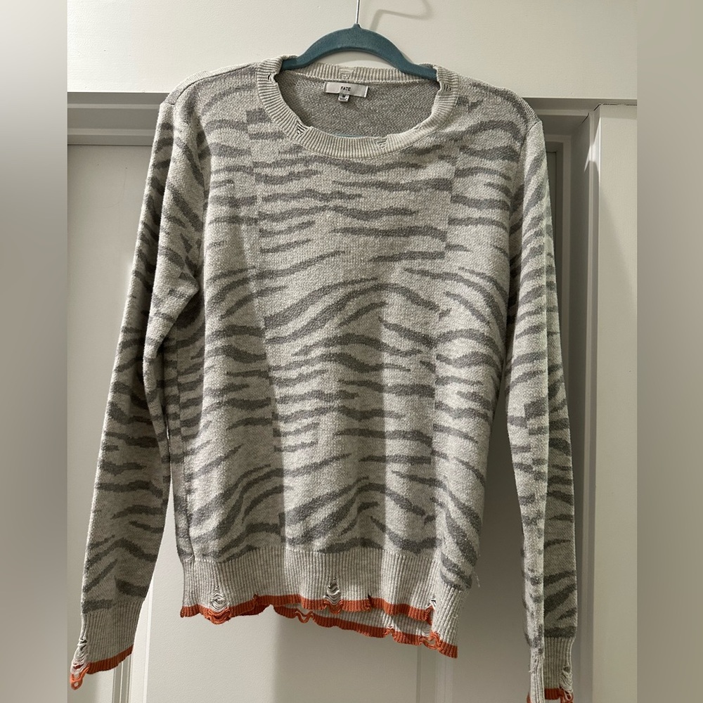 Zebra sweater size medium